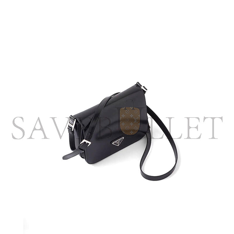 PRADA BRUSHED LEATHER SHOULDER BAG 1BD308 (21*15*6cm)
